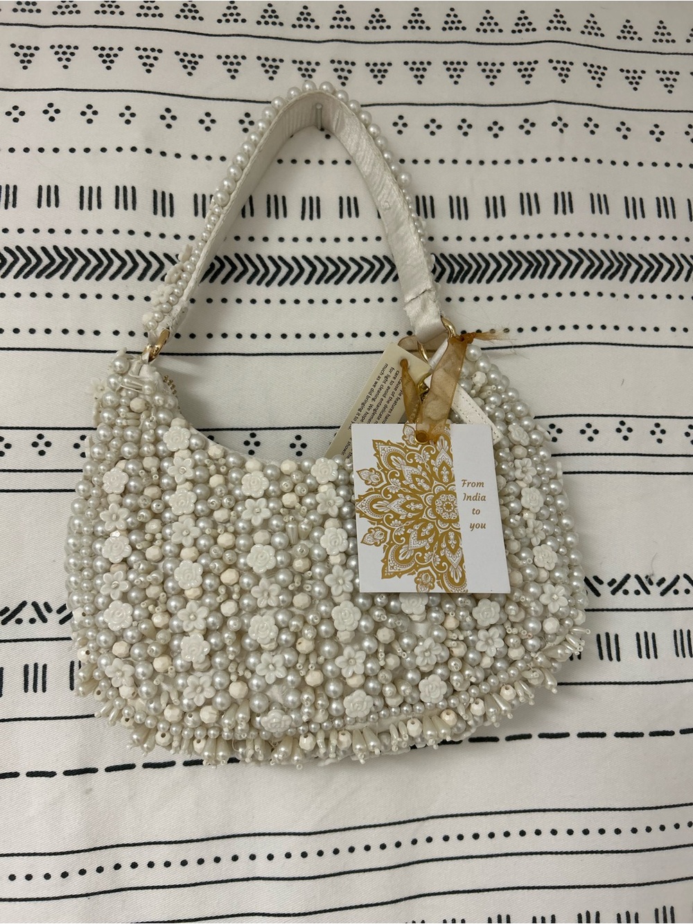 ✨Beaded Bag Love with Crescent Shape Viral bag From India to you 🤍